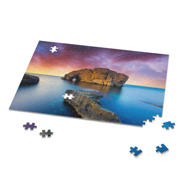 Coastal view with giant rocks - Jigsaw Puzzle