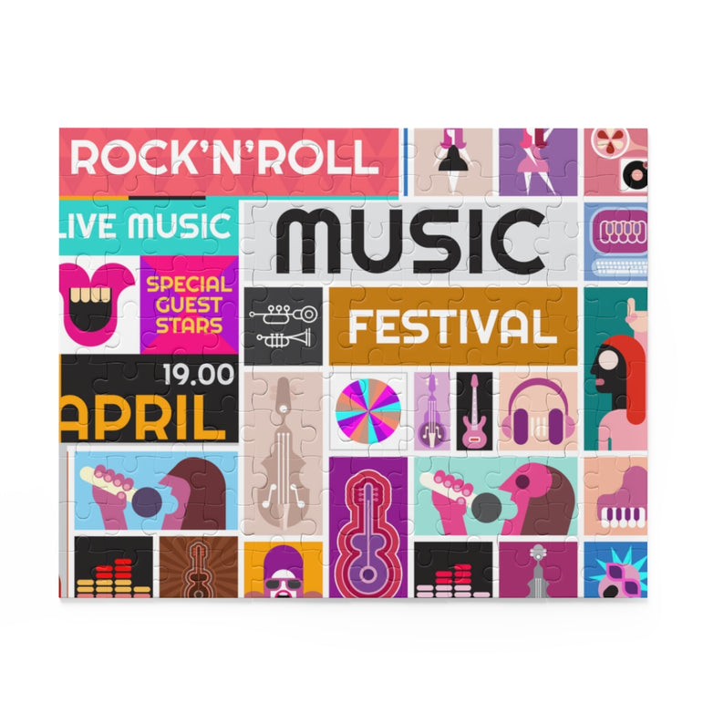 Rock Concert - Music festival Collage - Jigsaw Puzzle