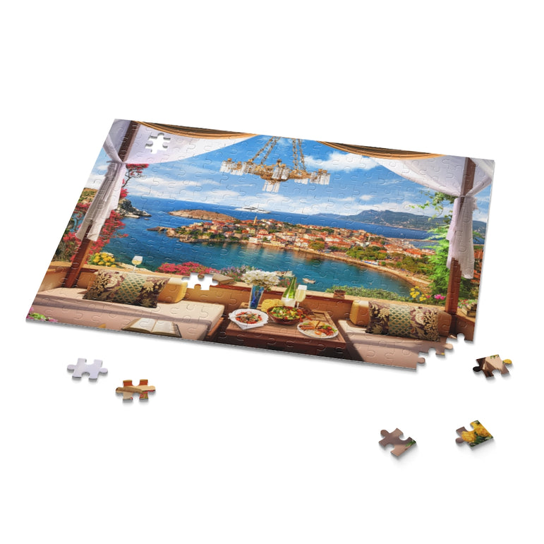 Beautiful view of the mediterranean bay - Jigsaw Puzzle