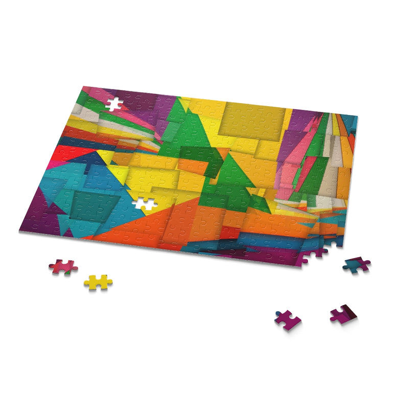 Abstract Corrugated Collage - Jigsaw Puzzle