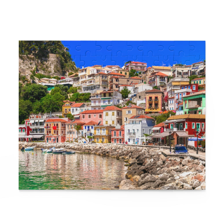 Coloful beautiful town Parga - Greece - Jigsaw Puzzle