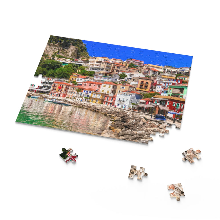 Coloful beautiful town Parga - Greece - Jigsaw Puzzle