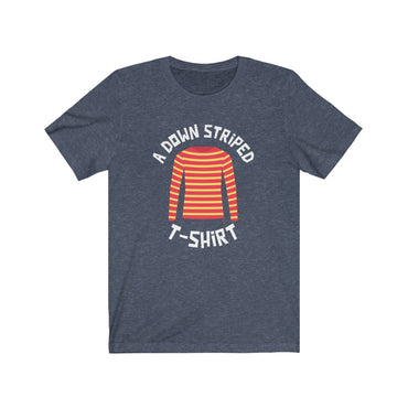 down striped t shirt