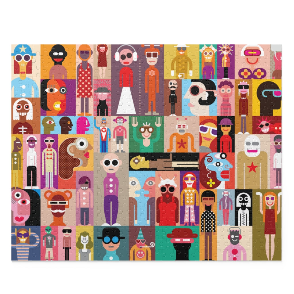 Large group of people - Art composition - Jigsaw Puzzle