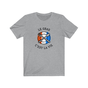 t shirt le gras c'est la vie