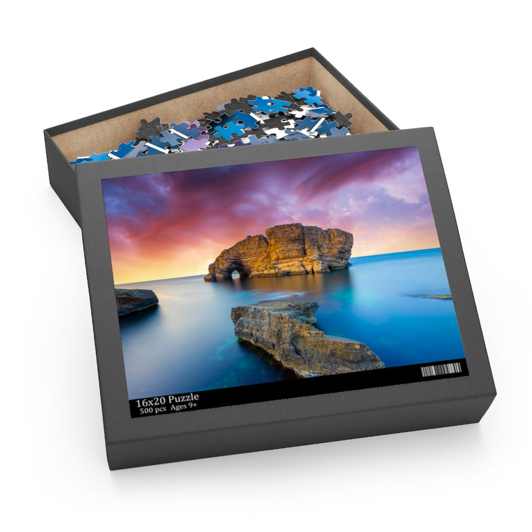 Coastal view with giant rocks - Jigsaw Puzzle