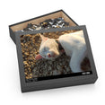 A beautiful sleeping cat in the stone - Jigsaw Puzzle