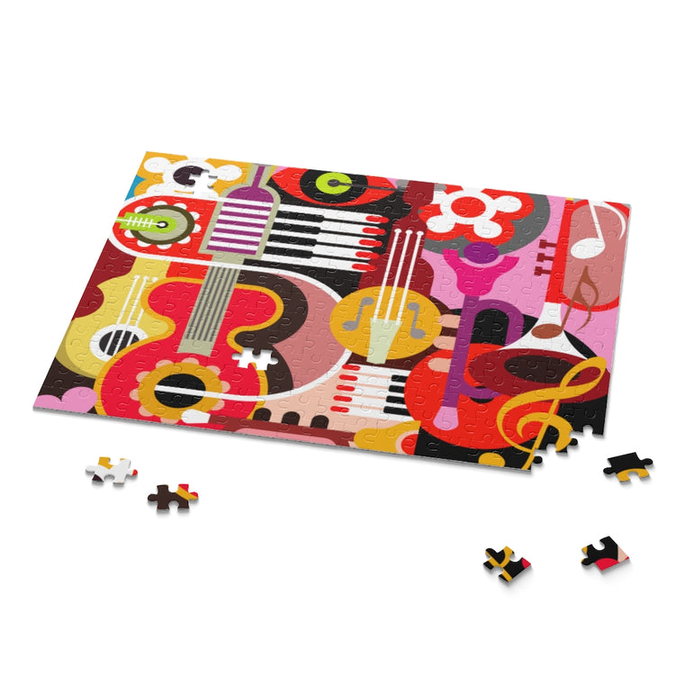Musical Instruments Works Puzzle Collage - musical instruments - jigsaw puzzle