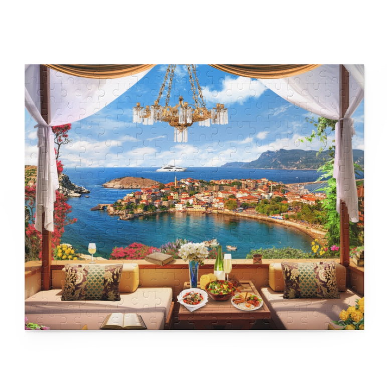 Beautiful view of the mediterranean bay - Jigsaw Puzzle