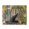 Collage with witch hat - Jigsaw Puzzle