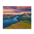 Sunset on Faroese fjords -  Faroe Islands, Denmark - Jigsaw Puzzle