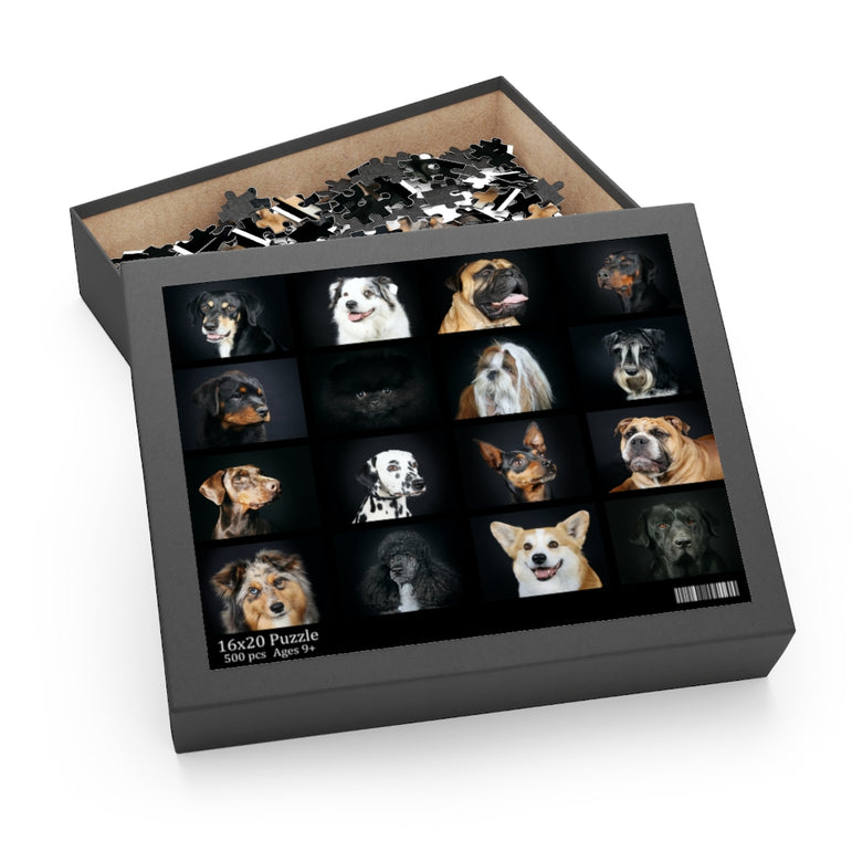 collage of different head of dogs - Jigsaw Puzzle