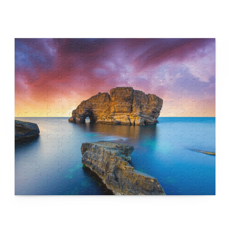 Coastal view with giant rocks - Jigsaw Puzzle