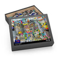 City Illustration Collage - Jigsaw Puzzle