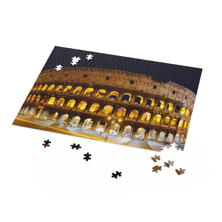 Rainy day - Colosseum in Rome, Italy - Jigsaw Puzzle