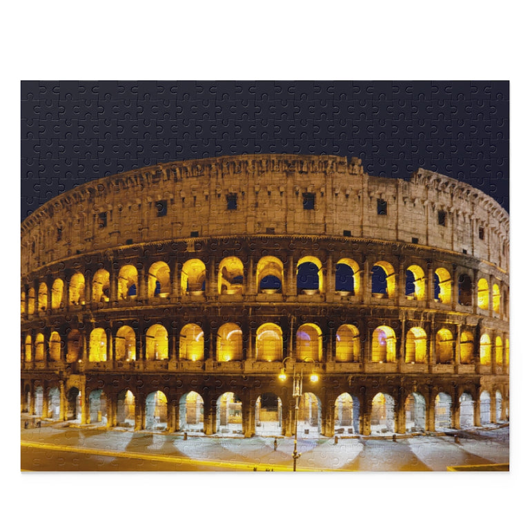 Rainy day - Colosseum in Rome, Italy - Jigsaw Puzzle