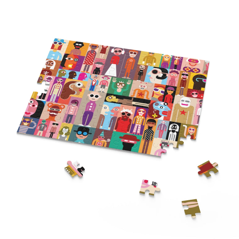 Large group of people - Art composition - Jigsaw Puzzle