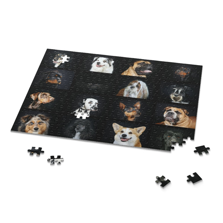 collage of different head of dogs - Jigsaw Puzzle