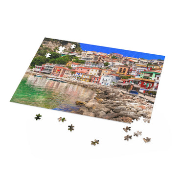 Coloful beautiful town Parga - Greece - Jigsaw Puzzle