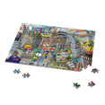 City Illustration Collage - Jigsaw Puzzle