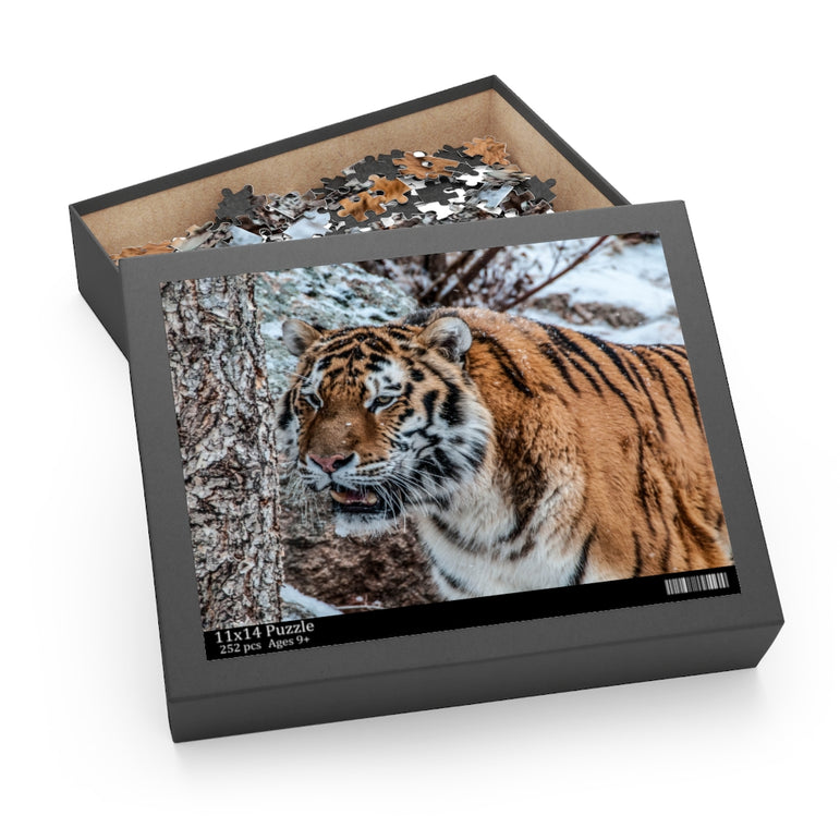 Siberian Tiger in Snow Storm - Jigsaw Puzzle