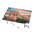 Colorful spring sunrise in Sicily, Italy, Europe - Jigsaw Puzzle